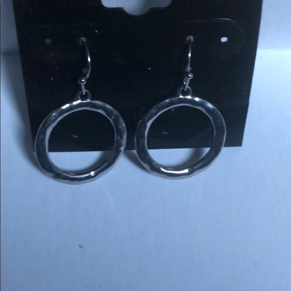 Pure silver hoops
